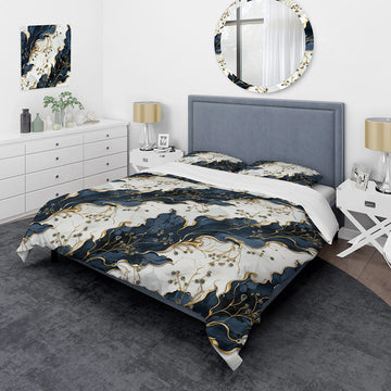 Vintage Charm Marble Pattern - Duvet Cover Set